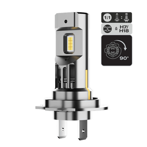 Lampada moto led - h7, 12/24v